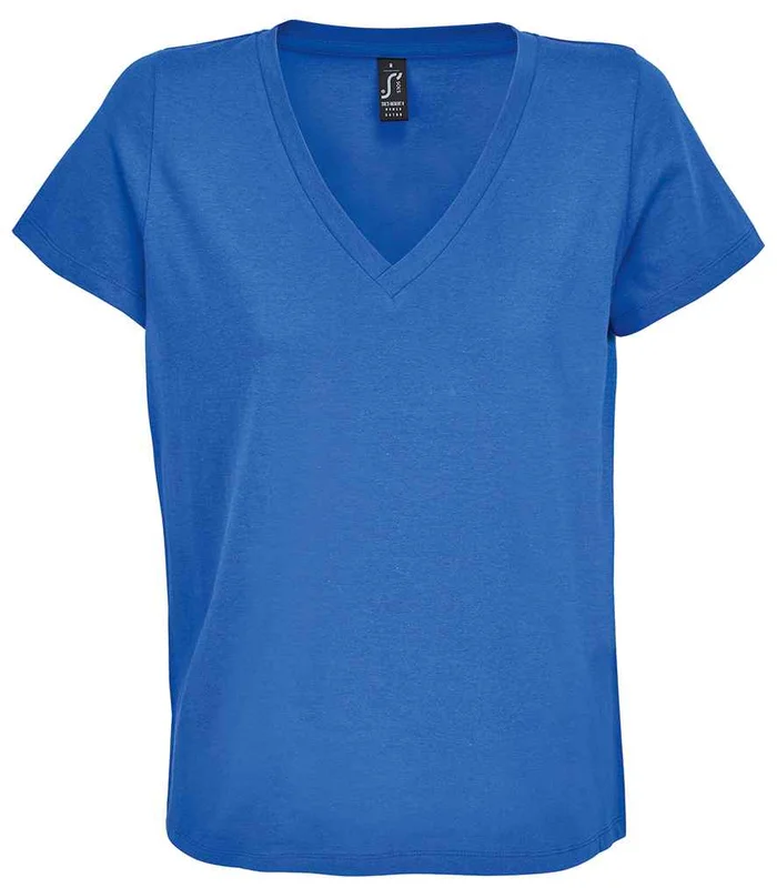 SOL'S SOL'S Ladies Regent V Neck T-Shirt in Royal Blue