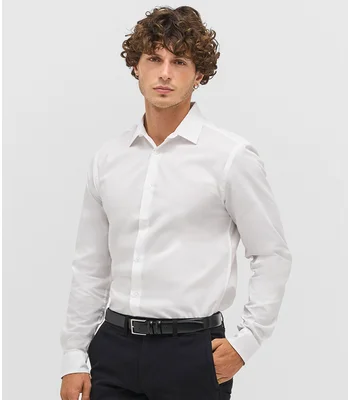 SOL'S SOL'S Bailey Long Sleeve Poplin Shirt in Sky Blue