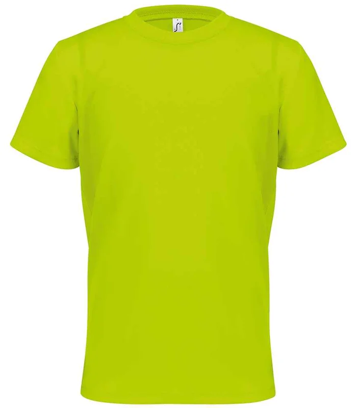 SOL'S SOL'S Kids Sprint Sports T-Shirt in Neon Yellow