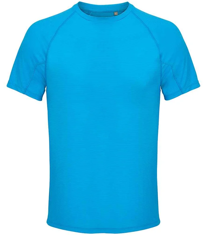 SOL'S SOL'S Vortex Ripstop Performance T-Shirt in Aqua
