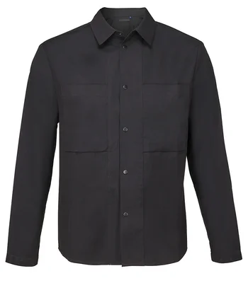 NEOBLU NEOBLU Unisex Madden Overshirt in Deep Black