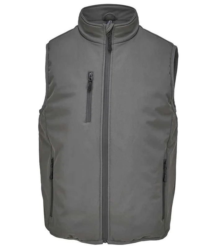 SOL'S SOL'S Unisex Falcon Padded Bodywarmer in Charcoal