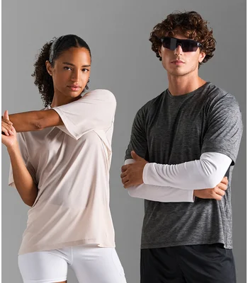 SOL'S SOL'S Unisex Storm Performance T-Shirt in Black Marl/Black