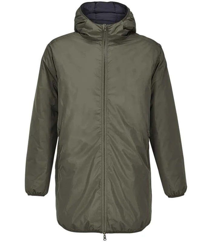 SOL'S SOL'S Unisex Reverse Parka Jacket in Army