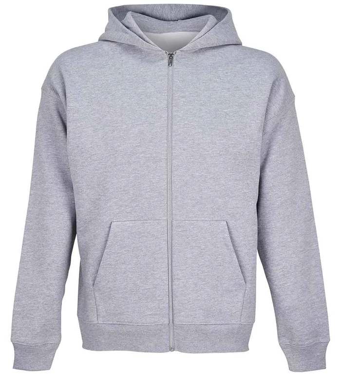 SOL'S SOL'S Unisex Jelo Zipped Hoodie in Grey Marl