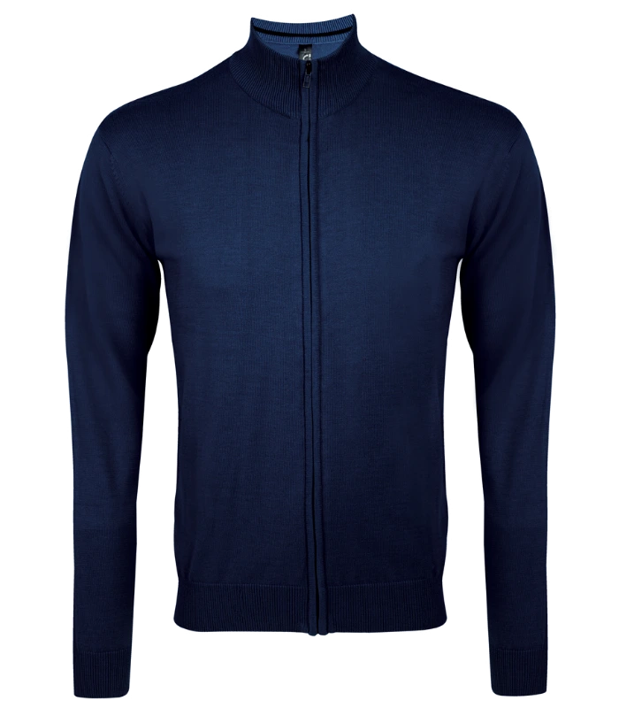 SOL'S SOL'S Gordon Full Zip Cotton Acrylic Cardigan in NAV