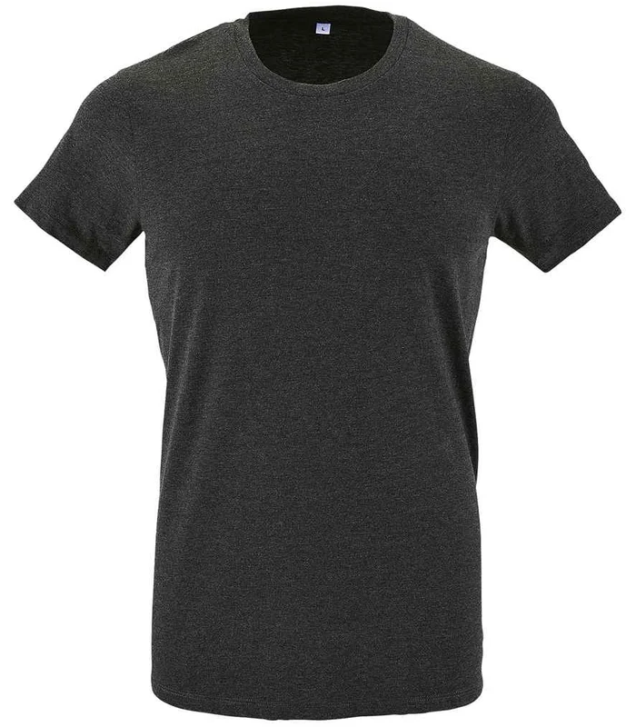 SOL'S SOL'S Regent Fit T-Shirt in Charcoal Marl