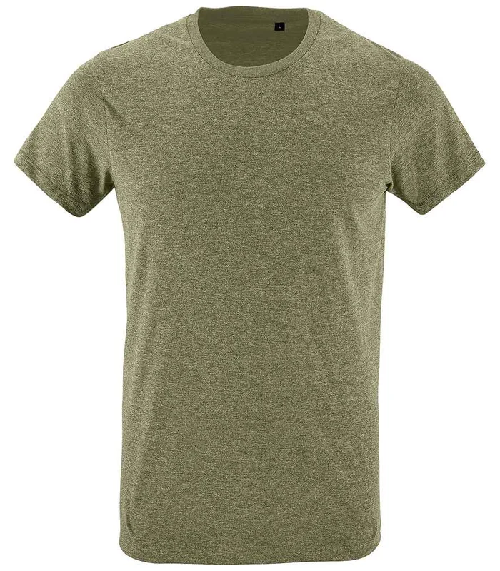 SOL'S SOL'S Regent Fit T-Shirt in Heather Khaki