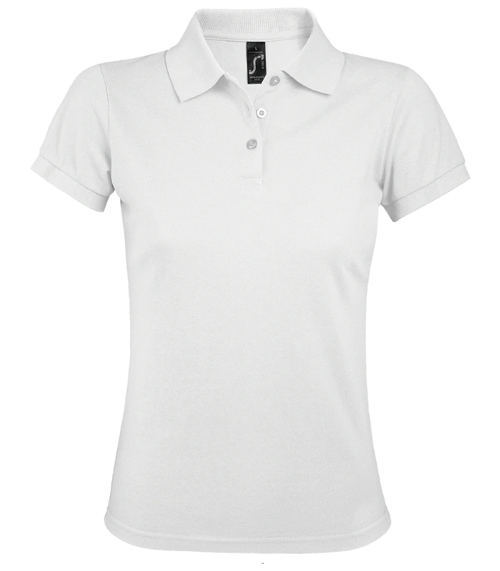 SOL'S SOL'S Ladies Prime Poly/Cotton Piqué Polo Shirt in WHI