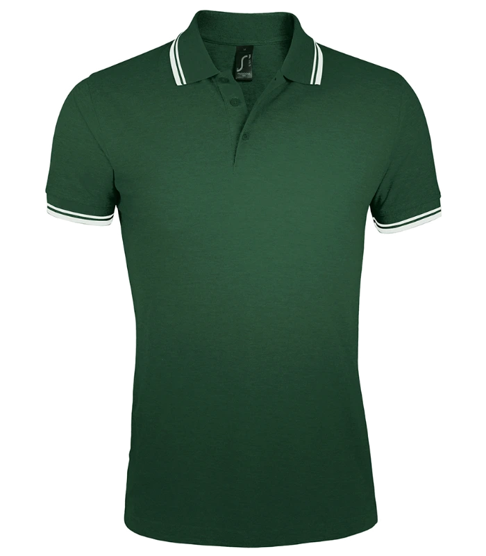 SOL'S SOL'S Pasadena Tipped Cotton Piqué Polo Shirt in FO/WH