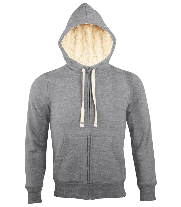 SOL'S SOL'S Unisex Sherpa Hooded Jacket in GYM