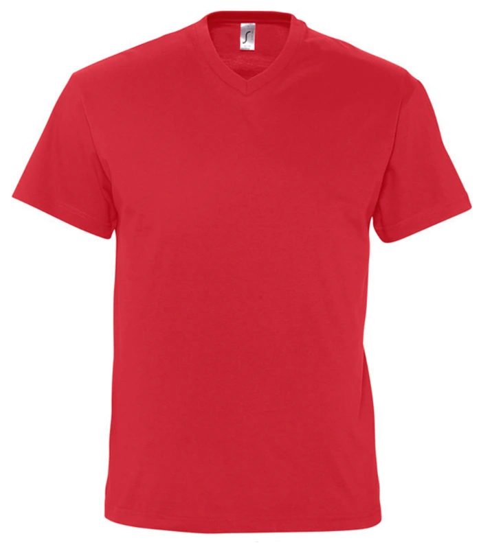 SOL'S SOL'S Victory V Neck T-Shirt in RED