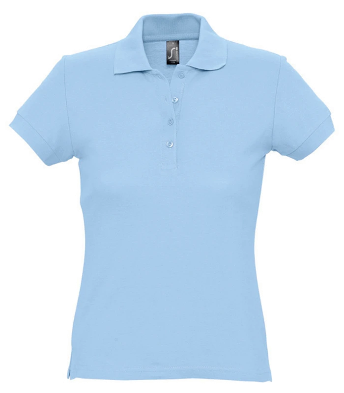 SOL'S SOL'S Ladies Passion Cotton Piqué Polo Shirt in SKY
