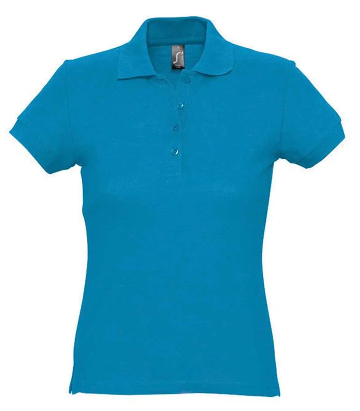 SOL'S SOL'S Ladies Passion Cotton Piqué Polo Shirt in AQA
