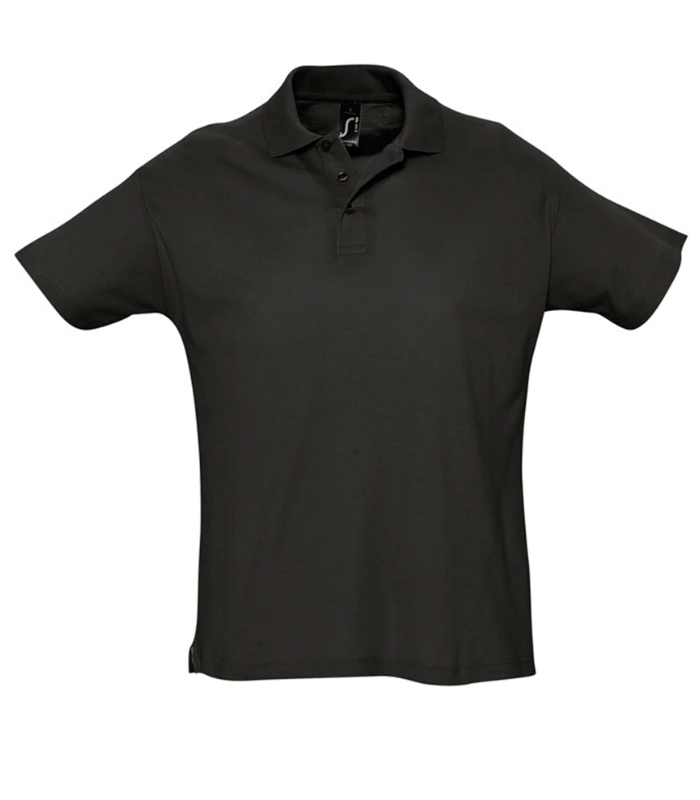 SOL'S SOL'S Summer II Cotton Piqué Polo Shirt in BLK