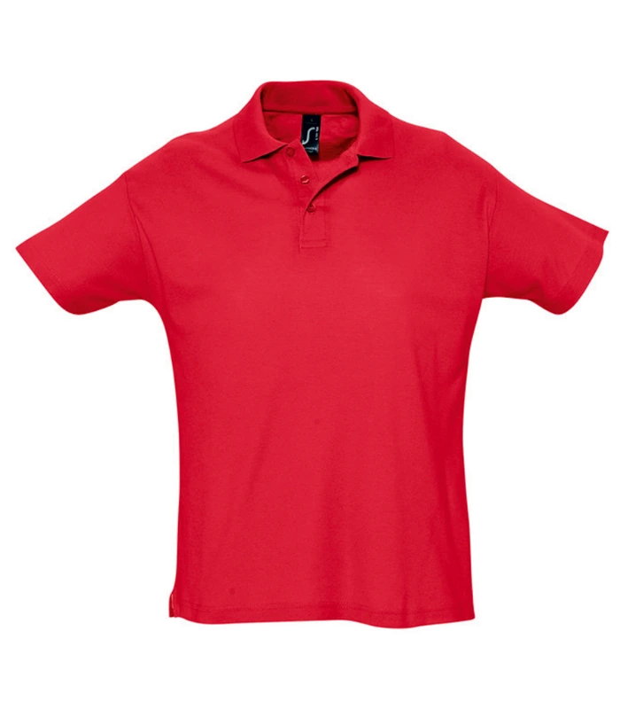 SOL'S SOL'S Summer II Cotton Piqué Polo Shirt in RED
