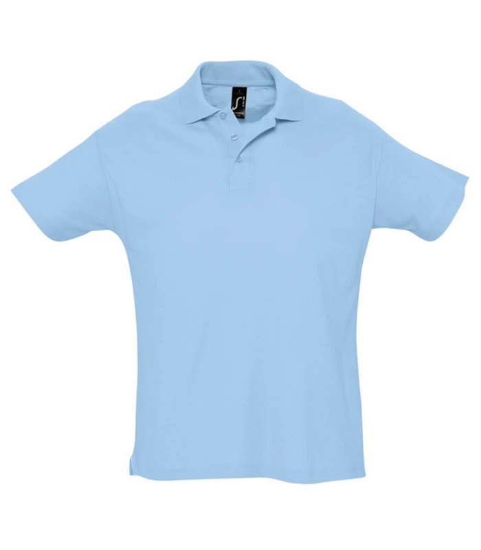 SOL'S SOL'S Summer II Cotton Piqué Polo Shirt in SKY