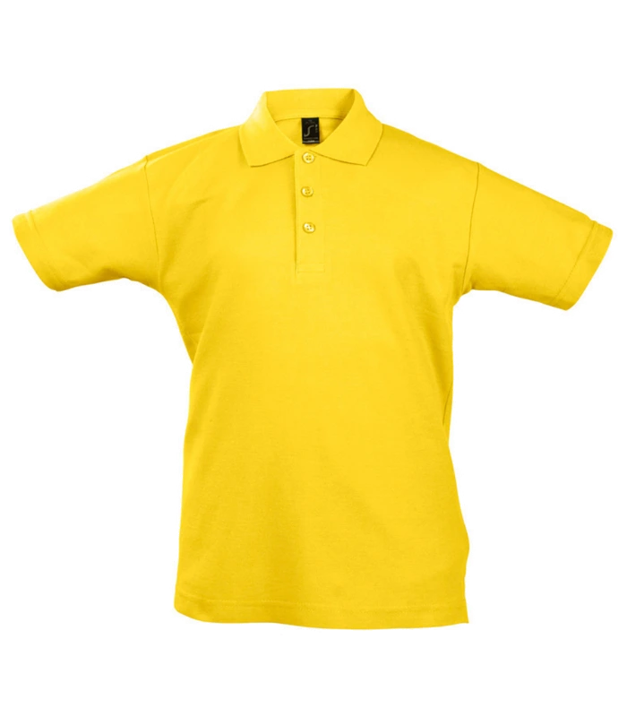 SOL'S SOL'S Kids Summer II Cotton Piqué Polo Shirt in GOL