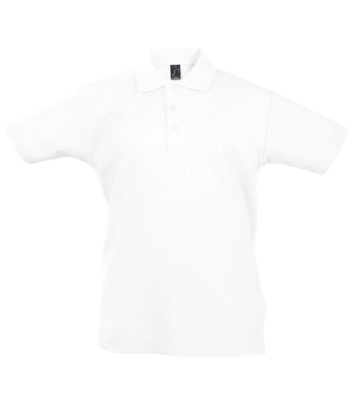 SOL'S SOL'S Kids Summer II Cotton Piqué Polo Shirt in WHI