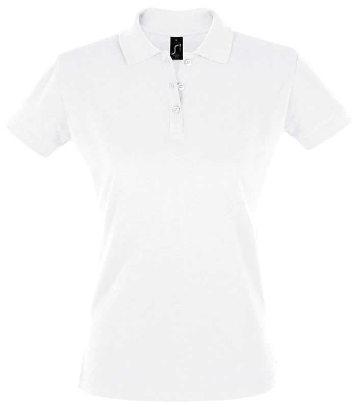 SOL'S SOL'S Ladies Perfect Cotton Piqué Polo Shirt in WHI