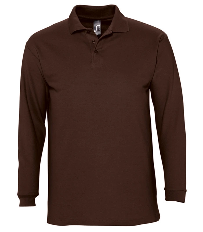 SOL'S SOL'S Winter II Long Sleeve Cotton Piqué Polo Shirt in CHO