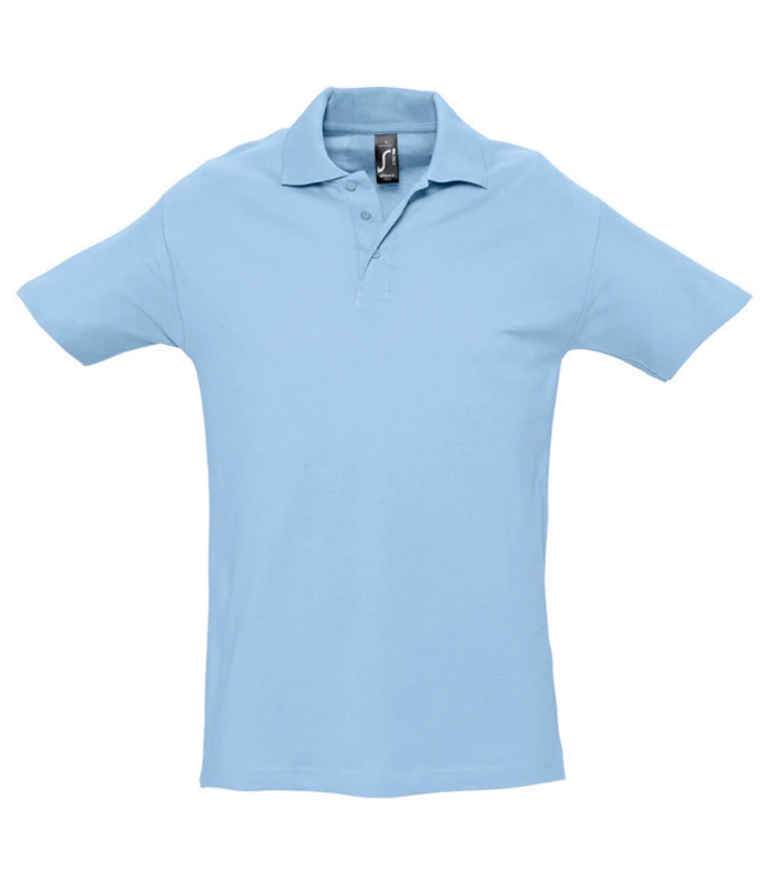 SOL'S SOL'S Spring II Heavy Cotton Piqué Polo Shirt in SKY