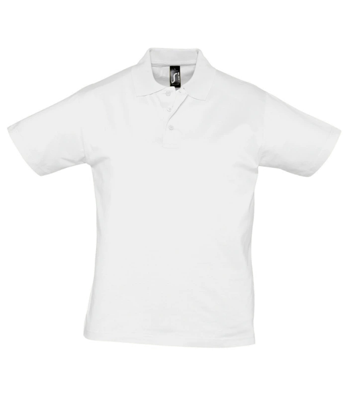 SOL'S SOL'S Prescott Cotton Jersey Polo Shirt in WHI