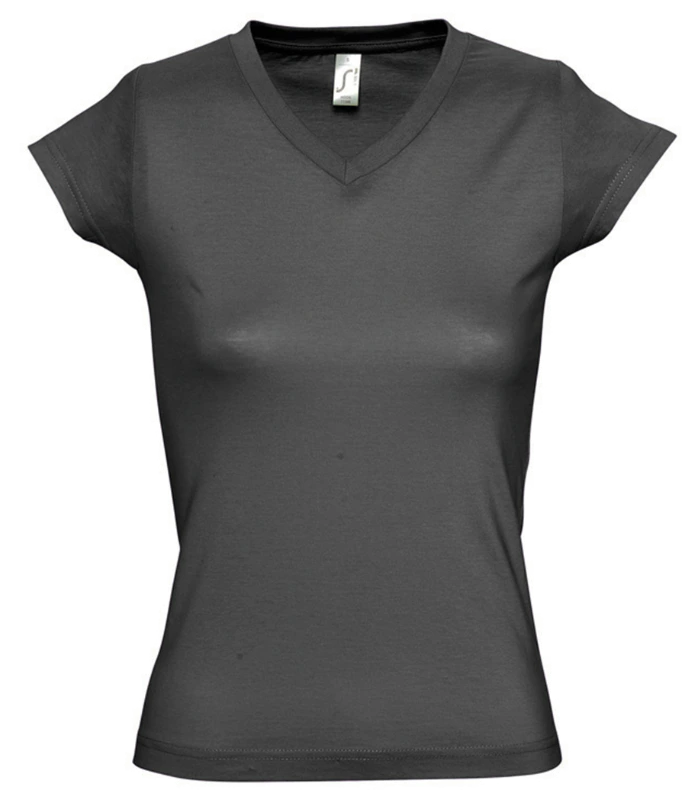 SOL'S SOL'S Ladies Moon V Neck T-Shirt in DGY
