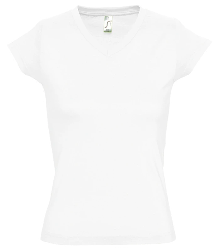 SOL'S SOL'S Ladies Moon V Neck T-Shirt in WHI