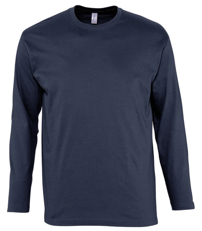 SOL'S SOL'S Monarch Long Sleeve T-Shirt in NAV