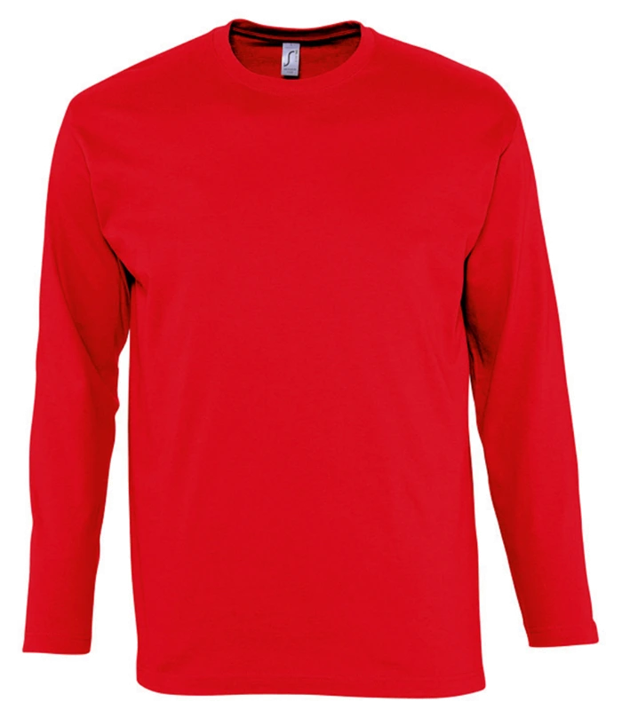 SOL'S SOL'S Monarch Long Sleeve T-Shirt in RED