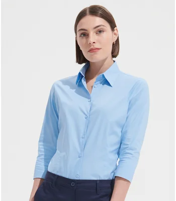 SOL'S SOL'S Ladies Effect 3/4 Sleeve Fitted Shirt in BSK