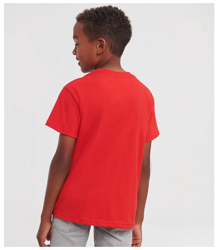 Russell Russell Schoolgear Kids Classic Ringspun T-Shirt in Bright Red