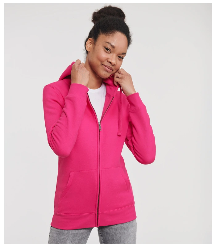 Russell Russell Ladies Authentic Zip Hooded Sweatshirt in FUS