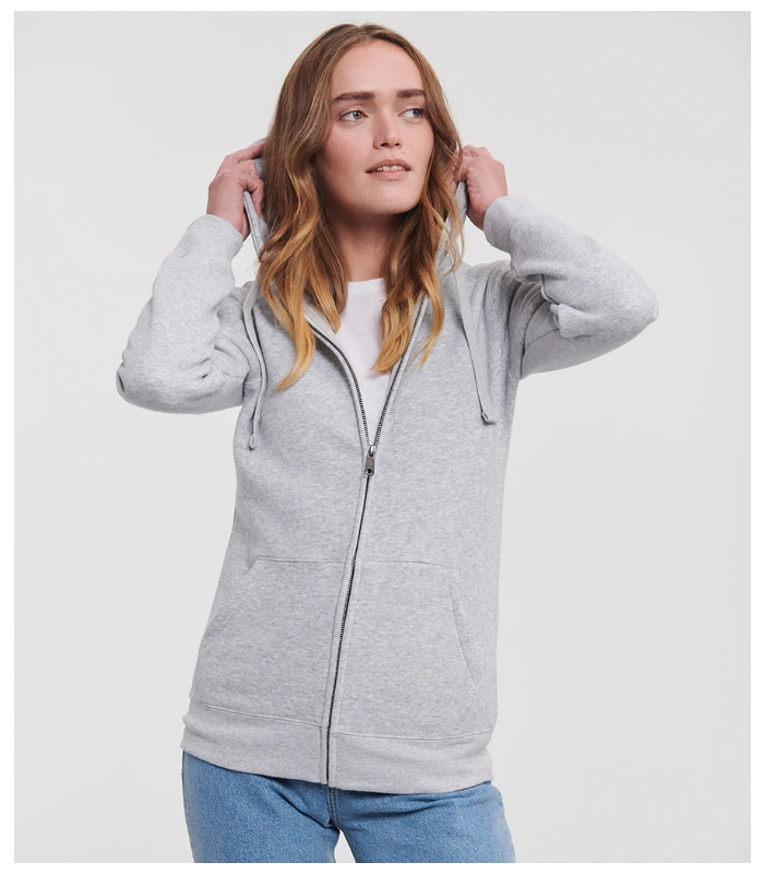 Russell Russell Ladies Authentic Zip Hooded Sweatshirt in LXF