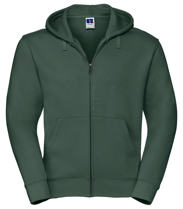 Russell Athletic Russell Athletic Authentic Zip Hooded Sweatshirt in Bottle Green