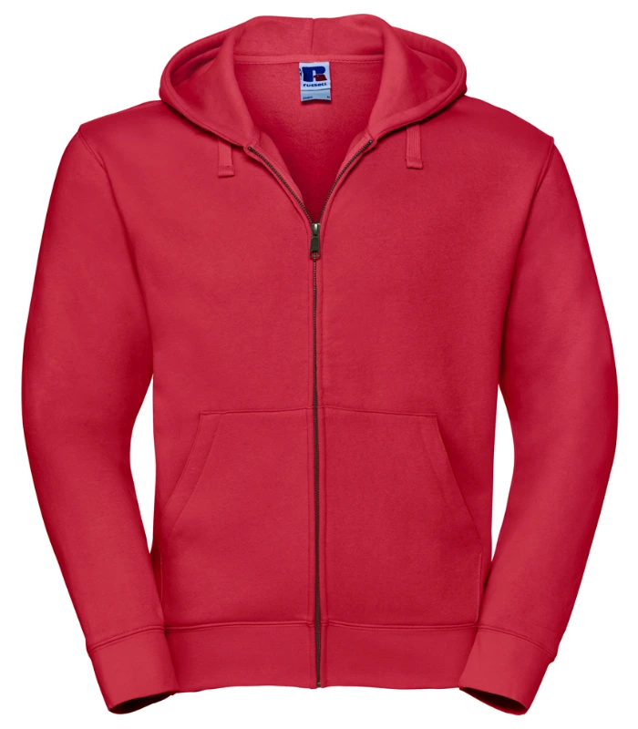 Russell Athletic Russell Athletic Authentic Zip Hooded Sweatshirt in Classic Red