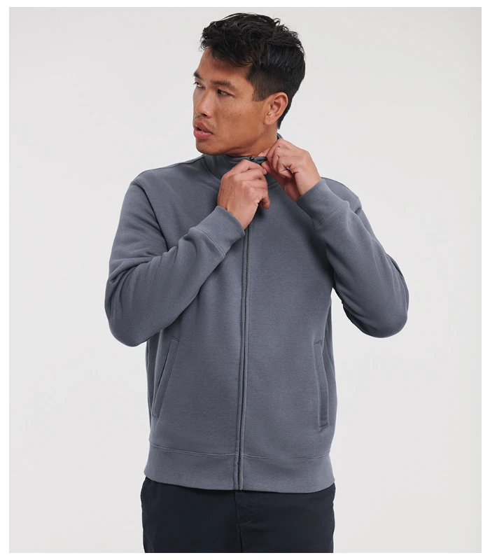 Russell Athletic Russell Athletic Authentic Sweat Jacket in Convoy Grey