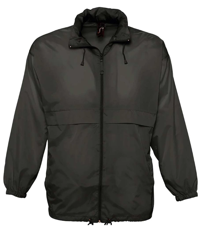 SOL'S SOL'S Unisex Surf Windbreaker Jacket in BLK