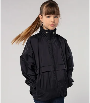 SOL'S SOL'S Kids Surf Windbreaker Jacket in BLK