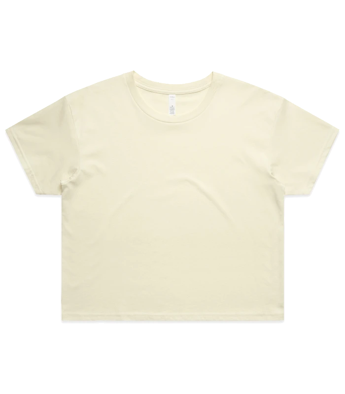 AS Colour AS Colour Wo's Crop Tee in BUTTER