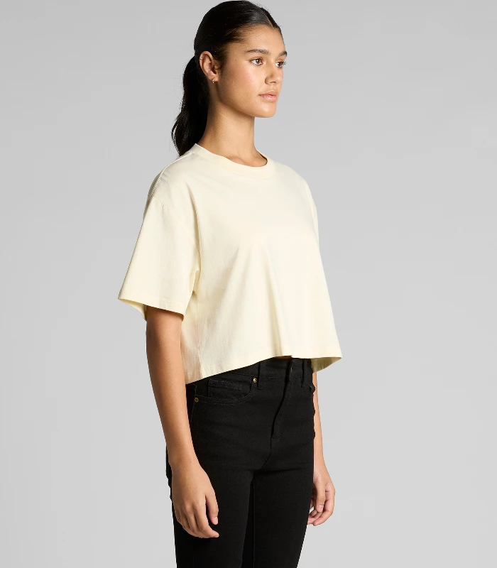 AS Colour AS Colour Wo's Martina Crop Tee in BUTTER