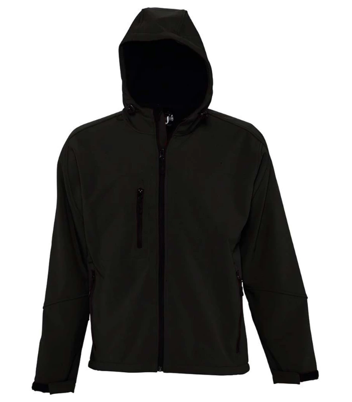 SOL'S SOL'S Replay Hooded Soft Shell Jacket in BLK