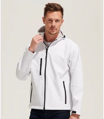 SOL'S SOL'S Replay Hooded Soft Shell Jacket in WHI