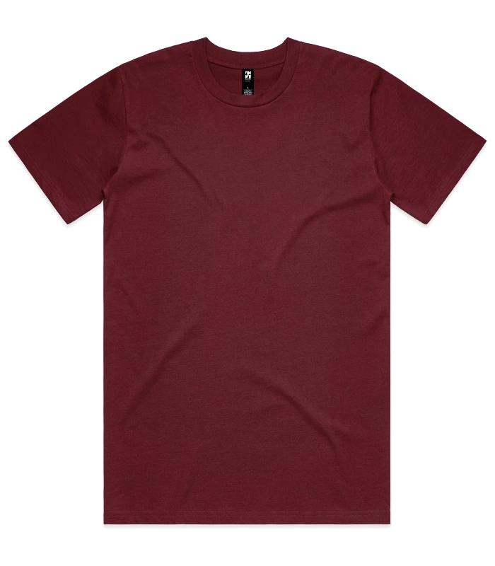 AS Colour AS Colour Classic Tee in BURGUNDY