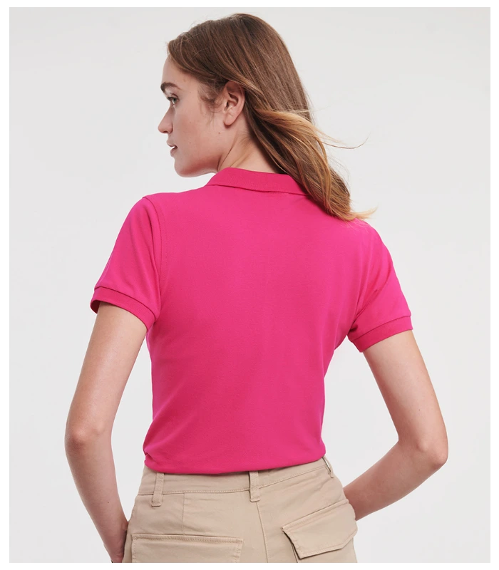Russell Russell Ladies Stretch Piqué Polo Shirt