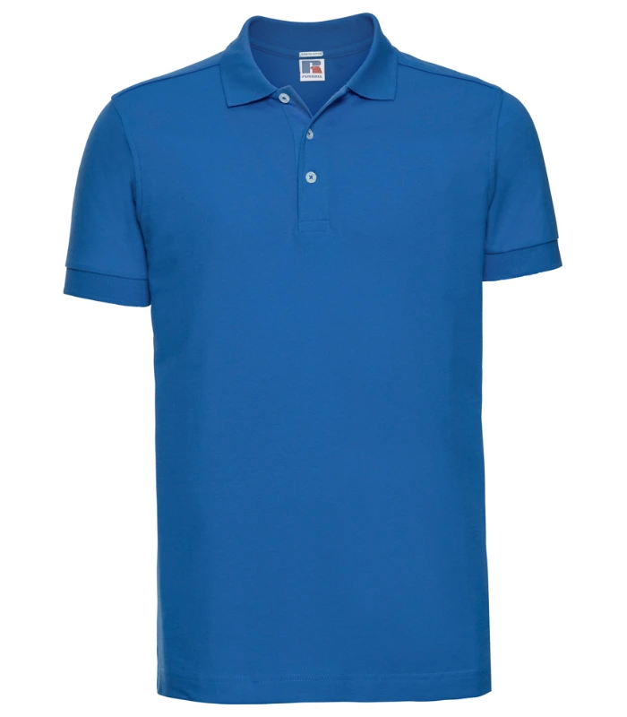 Russell Athletic Russell Athletic Stretch Piqué Polo Shirt in Azure