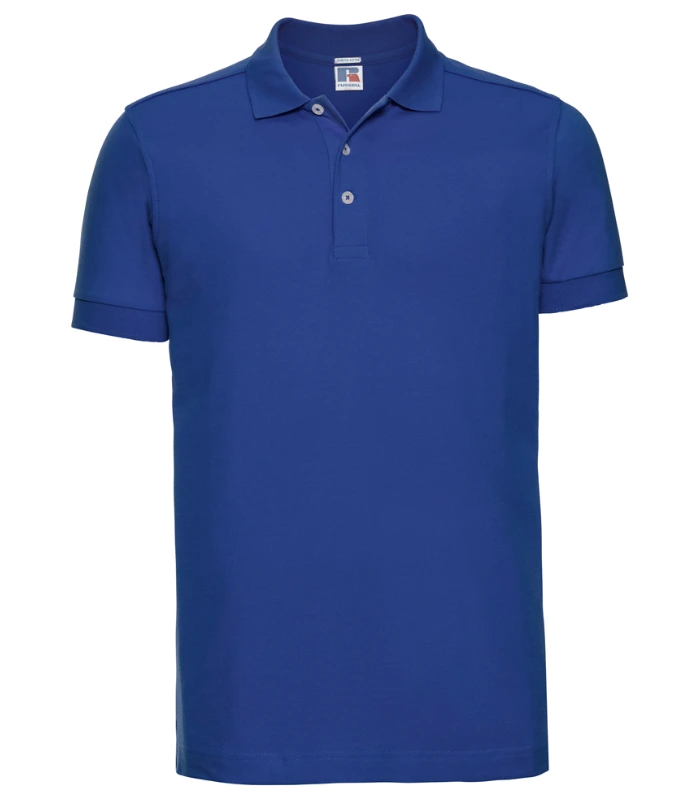 Russell Athletic Russell Athletic Stretch Piqué Polo Shirt in Bright Royal