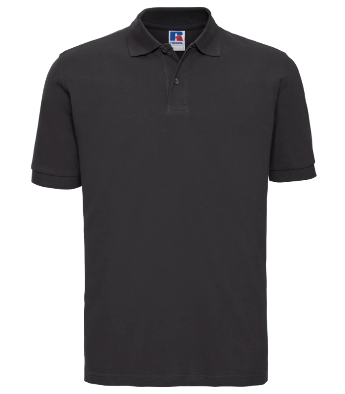 Russell Athletic Russell Athletic Classic Cotton Piqué Polo Shirt in Black