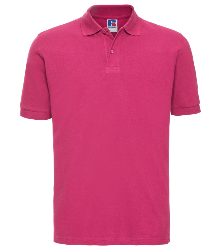 Russell Athletic Russell Athletic Classic Cotton Piqué Polo Shirt in Fuchsia
